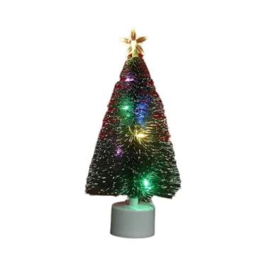 Imagem de Mini Árvores De Natal Luminosas Com Luzes LED, Decoração Para Casa, Ve