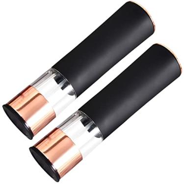 Imagem de Moedor automático de sal e pimenta moedor elétrico de especiarias movido a bateria moedor de pimenta grossura ajustável ferramentas de tempero de cozinha (cor: D, tamanho: 2 peças) (D 2 peças) (D 2