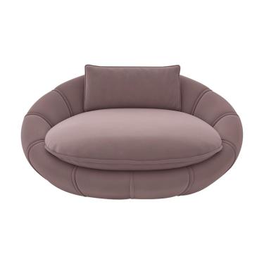 Imagem de Poltrona Caminha para PET Afrodite Veludo Rosê - Gran Belo