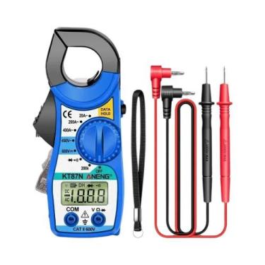 Imagem de Mini Multímetro Digital De Gancho AC DC, Medidor De Tensão E Corrente 