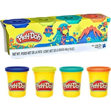 Imagem de Play do massinha de modelar com 4 potes - hasbro - Play-Doh, Colorido