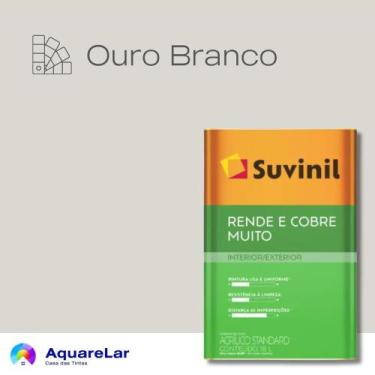 Imagem de Rende & Cobre Muito Suvinil Fosco 16L, OURO BRANCO