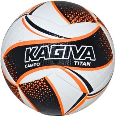 Imagem de Bola Campo Kagiva Titan Colada Para Jogos Oficiais, Preto, Laranja