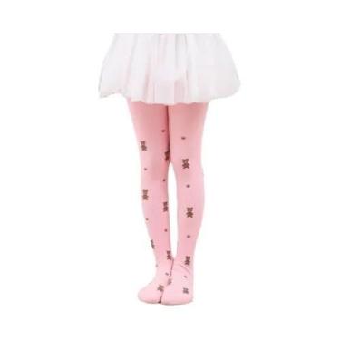 Imagem de Meias Calças Coloridas Para Meninas Com Estampa De Urso, Calças Justas