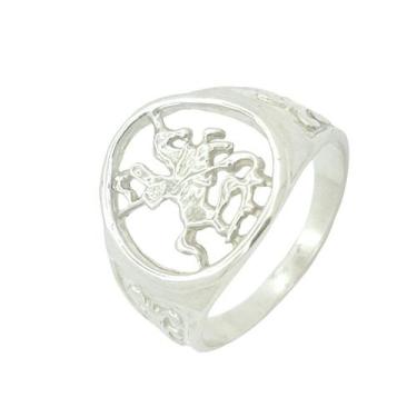 Imagem de Anel em Prata 925 São Jorge - Joia Exclusiva e Moderna - Justino Ribas