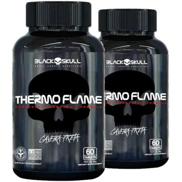 Imagem de Kit 2x Cafeína Termogênico Black Skull Thermo Flame 60 Tabs-Unissex