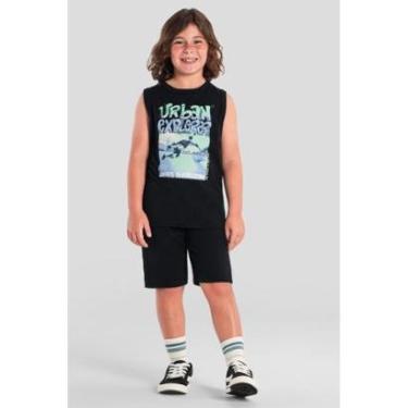 Imagem de Conjunto infantil menino de skate Brandili-Masculino