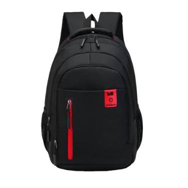 Imagem de Mochila Notebook Ajustavel Multifuncional Prática Resistente Cor:Mochi