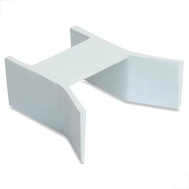 Imagem de Batente Para Fechamento Portão TG072 Alumínio 50x100 Branco - Fast Vid