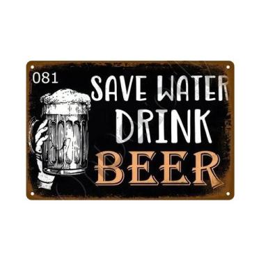 Imagem de Placa De Metal Vintage Para Bar, Pub, Clube, Caverna Do Homem, Arte De