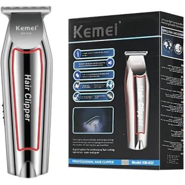 Imagem de Máquina Acabamento Cabelo Barba Profissional KM032 Kemei, 110V