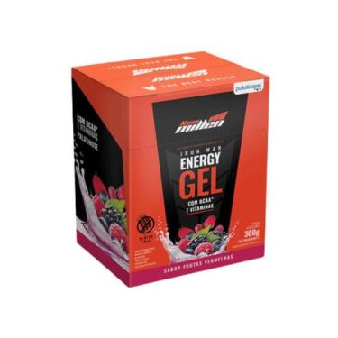 Imagem de Iron Man Energy Gel Display com 10 sachês New Millen Com Palatinose Ge