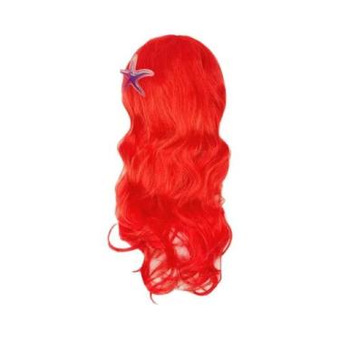 Imagem de Peruca De Princesa Elsa Anna Rapunzel Ariel Para Meninas, Fantasia De 