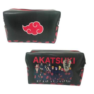 Imagem de Nécessaire Clã Akatsuki Naruto Oficial, Preto
