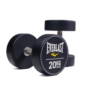 Imagem de Kit Dumbbell PU Everlast Inox De 20kg - Par-Unissex