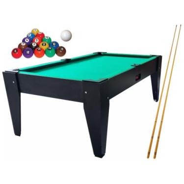 Imagem de Mesa de sinuca bilhar completa com bolas numeradas + tacos - Procopio