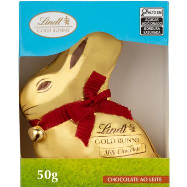 Imagem de Coelho de Chocolate ao Leite Lindt Gold Bunny 50g
