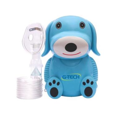 Imagem de Inalador Nebulizador G-Tech NebDog Bivolt - Azul