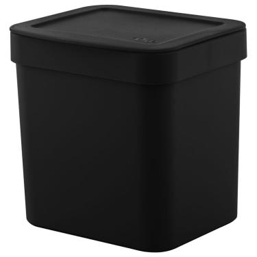 Imagem de Lixeira de Pia Trium 4,7l Casa Lixeira de Cozinha Cesto para Lixo Lixeira Preta