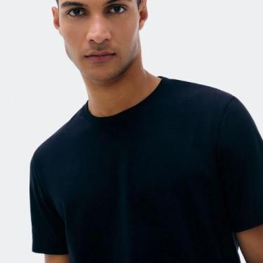 Imagem de Camiseta Manga Curta Hering Masculina 0201, Preto, XG