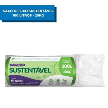 Imagem de Sacos Para Lixo Sustentável Ecológico 100 Litros Bag Lixo - Baglixo
