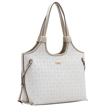 Imagem de Bolsa Chenson Feminina Ombro Monograma Sacola Média 3485291 Cor:Nude, 