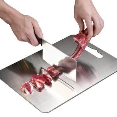Imagem de Tabua Carne Legumes Frios Inoxidavel De Cozinha Resistente - Afastore