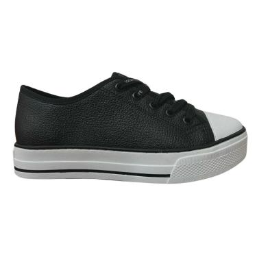 Imagem de Tênis Casual Feminino Via Marte 027-009-03 Preto-Feminino
