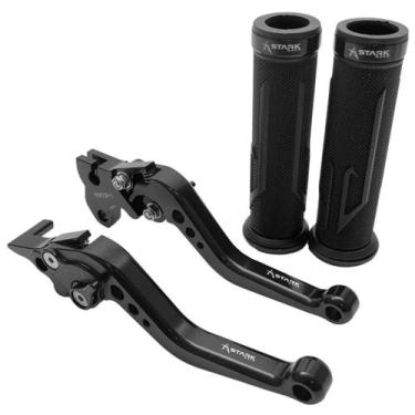 Imagem de Kit Manete E Manopla Esportivo Spider Stark Honda Xlx350 - Stark Race,