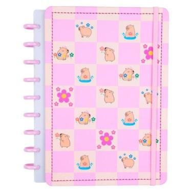 Imagem de Caderno Capivara Médio M Disko Capa Dura Disco Reposicionável