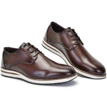 Imagem de Sapato Social Casual Masculino Derby Oxford De Amarrar Super Macio e L
