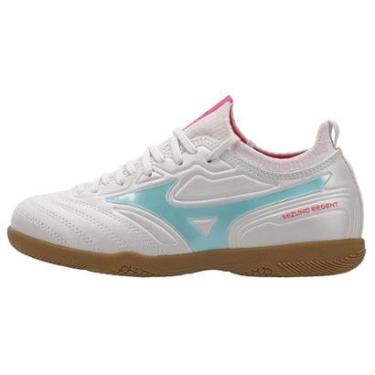 Imagem de Chuteira Futsal Mizuno Regent IN Junior 32 Branco-Masculino