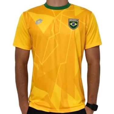 Imagem de Camisa Brasil Lotto, Amarelo, Extra Grande