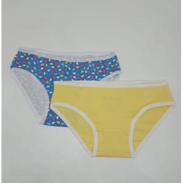 Imagem de Kit 2 calcinhas infantil - Brandili, Azul, G
