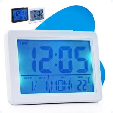 Imagem de Relógio Digital Despertador Mesa Cabeceira Alarme Temperatura - Hxt, B