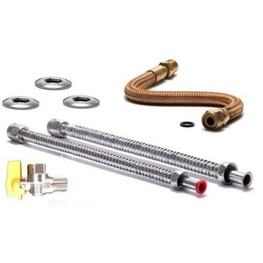 Imagem de Kit Ligação para Aquecedor a Gás MF Ang 12 40cm Distak - 44674