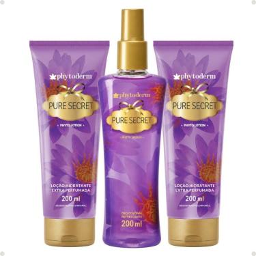 Imagem de Kit Phytoderm Pure Secret: 2 Hidratantes leve 1 Body Splash
