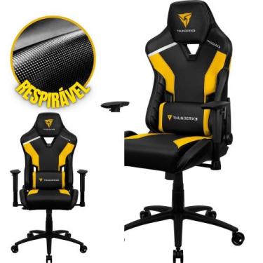 Imagem de Cadeira Gamer ThunderX3 Com Encosto Reclinável de 135material sintétic