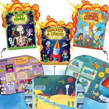 Imagem de Box Aventuras do Conhecimento  Planeta, Corpo Humano e Ciências (3 Liv