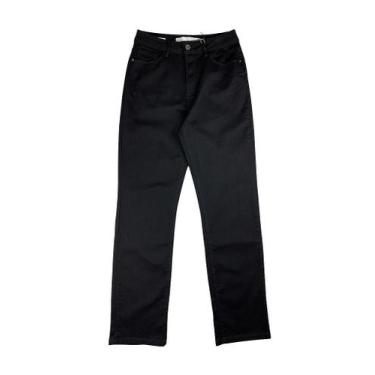 Imagem de Calça Feminina Reta Fashion Assédio Jeans - Estilo e Conforto, Preto, 