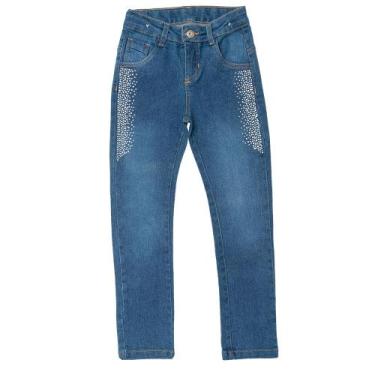 Imagem de Calça Jeans Fem. Com Strass - Clube Do Doce, 12