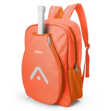 Imagem de Mochila Raqueteira Beach Tennis Cinza Alma Genius, Laranja