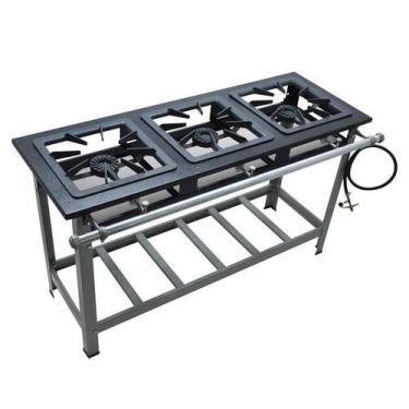 Imagem de Fogao 03b 40x40 p7 pt alta pressao met - METALMAQ
