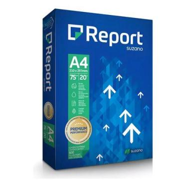 Imagem de Papel Sulfite A4 75g Report Premium Branco 500 Folhas, Branco