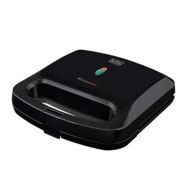 Imagem de Grill e Sanduicheira Elétrica 220v GS800 - Black+Decker, Preto, 220V