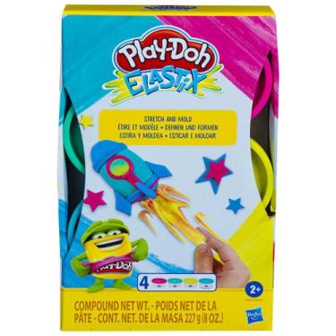 Imagem de Massa de Modelar Elastix com 4 Sortimento Play-Doh - E6967-1 - HASBRO
