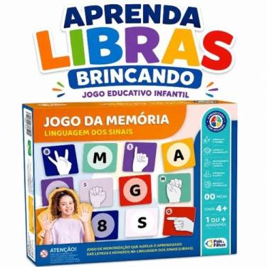 Imagem de Jogo Da Memória Libras Linguagem Dos Sinais Educativo Infantil Alfabet