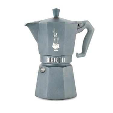 Imagem de Cafeteira Moka Bialetti Exclusive Induction 6 Xícaras Cinza: Tradição 