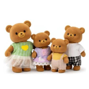 Imagem de Casinha de Brinquedo Família Urso com 04 Ursinhos Zoop Toys
