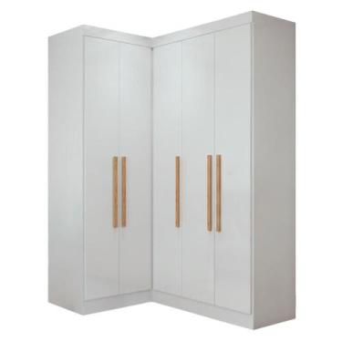 Imagem de Guarda Roupas Modulado Closet de Canto 5 Portas Madrid - Maxel, Branco